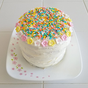 Finished Rainbow Cake